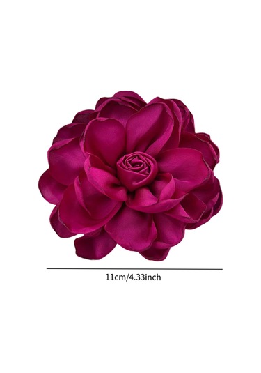 Homyl Anne, Nedime, Düğün İçin Giysilere Uygun Çiçek Broş Kırmızı