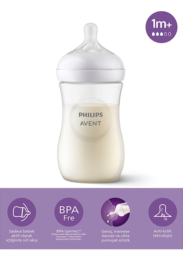 Philips Avent Natural Response Pp Biberon 1+ Ay 260 ML PAV-SCY90301
