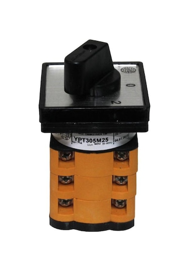 OPAŞ 3X25A 1-0-2 Mini Tip Kutup Değiştirici Şalter