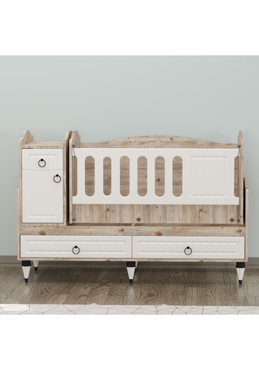 Garaj Home Sude Membran Soho Beşik Yatak Ve Uyku Seti Kombinli Beyaz