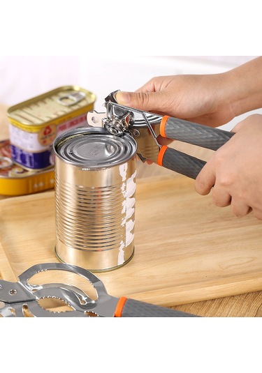 Konserve Açacağı Çok İşlevli Konserve Açacağı Bıçağı Şişe Açacağı Emek Tasarrufu Sağlaya Açacağı Kapağı Açacak & Tirbuşon 58850948 Siyah