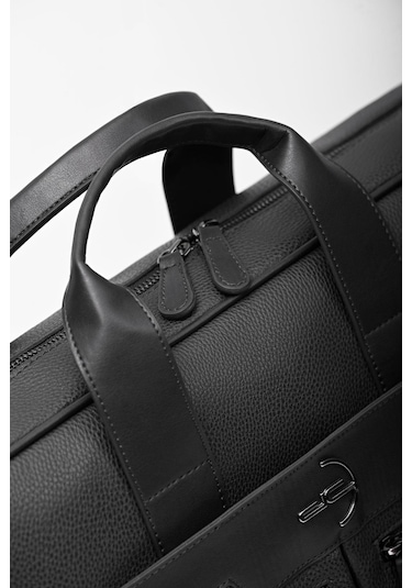 Erkek Basic Evrak Çantası Floater Desenli Siyah 116021 Siyah