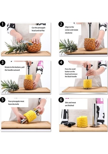 Pazly Cbtx Ananas Oyma Dilimleyici Gümüş, Küçük Tasarım Gümüş