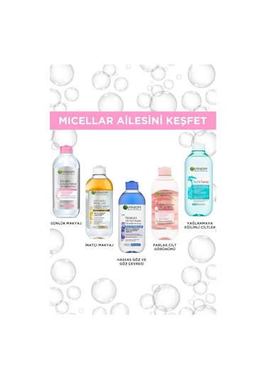 Garnier Micellar Gül Suyu Kusursuz Makyaj Temizleme & Işıltı 400 ML