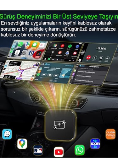 Magazashop Kablosuz Görüntü Aktarım Car Play Adaptörü Apple Ve Android Cihazlar Için Diğer