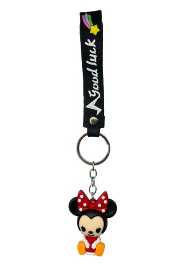 Silikon Mickey Mouse Anahtarlık / Çanta Süsü
