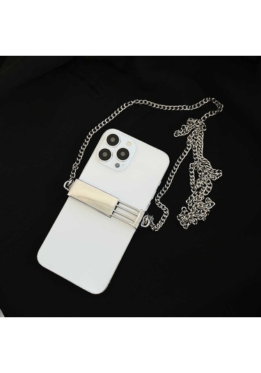 Noktaks - Cep Telefonu İp02 Cep Telefonu Boyun Askısı Metal Zincir T24348
