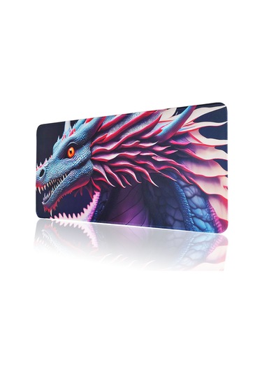 70x30cm Büyük Boy Kaymaz Dikişli Gaming Oyuncu Mousepad Ejder Xl