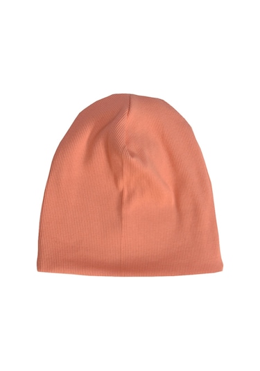 Luess Çocuk Unisex Fitilli Kışlık Bere Somon