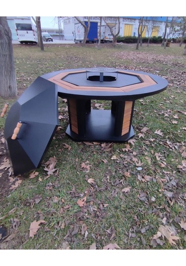 Zs Hermanos Grand Masa Barbekü Siyah - Kahverengi