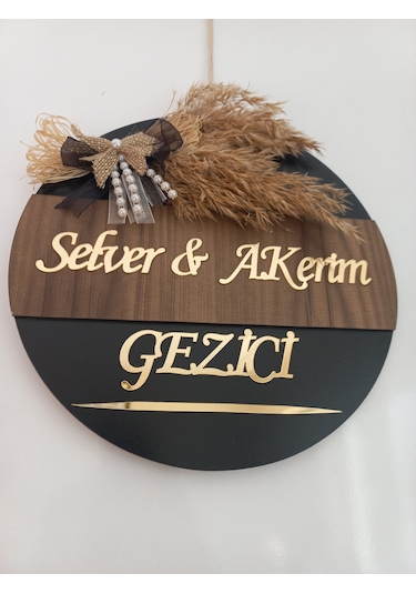 Kişiye Özel Hoşgeldiniz Yazılı Aynalı Pleksi Dekoratif Dış Kapı S Çok Renkli