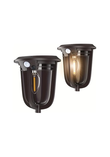 Motion003 1 Bilgisayar Güneş Enerjili Hareket Sensörlü Su Geçirmez Kablosuz Duvar Lambası Dış Mekan Aydınlatma Ahşap