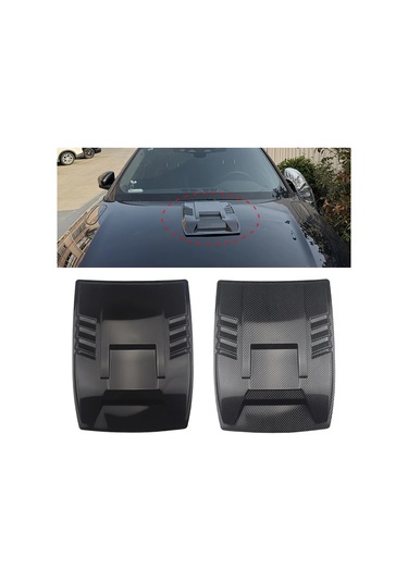 Xuweiwei Black 1 Parça Araç Motor Kapağı Hava Girişi Örtüsü Modifiye Ve Dekorasyon Aksesuarı