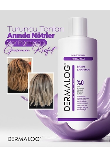 DERMALOG Silver Mor Şampuan 500 ML