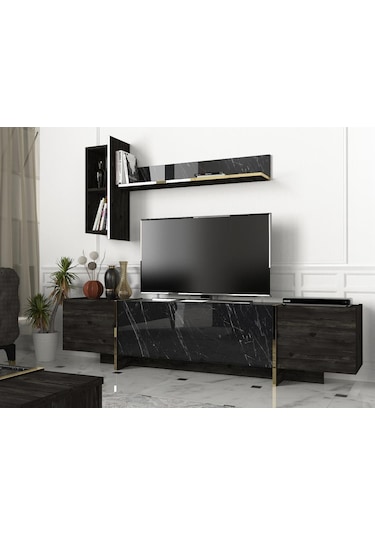 Dekorister Exclusive Veyron Tv Ünitesi Rebab-Mermer