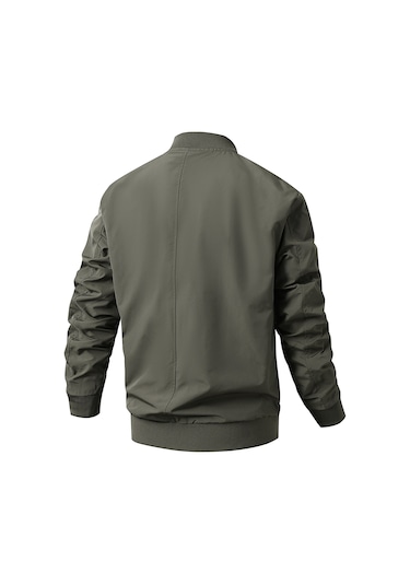 Beyzbol Ceketi, İlkbahar Ve Sonbahar İçin Erkek Günlük Ceketi Yeşil