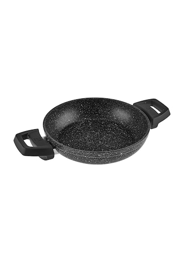 Karaca  Biogranit Dide 3'lü Tava Sahan Seti Siyah