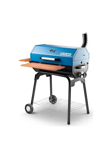 Guruss Cg-075 Kömürlü Barbekü Mangal Tam Set Mavi Model:grs04