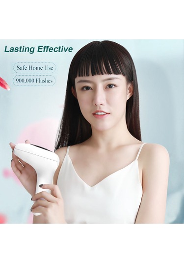 Moveevo Ipl Ağrısız Lazer Epilasyon Aleti Ev Tipi El Tipi Epilasyon Ve Cilt Gençleştirme Aleti Beyaz