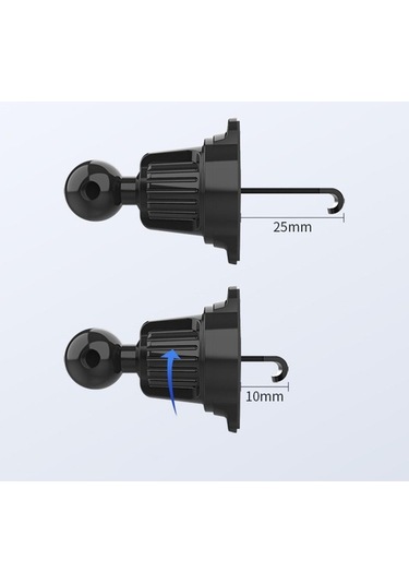 Trendooze Homyl Havalandırma Teleskopik Araç Kanca Siyah Telefon Takviyesi