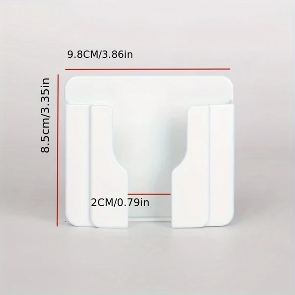 Willowhaven 1 Adet Koyu Gri Deliksiz Duvara Monte Telefon Şarj Askılığı Banyo Oturma Odası Düzenleyici Koyu Gri