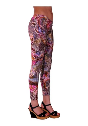Redhotbest Paisley Pattern Fashion Tight - Şal Desenli Tayt