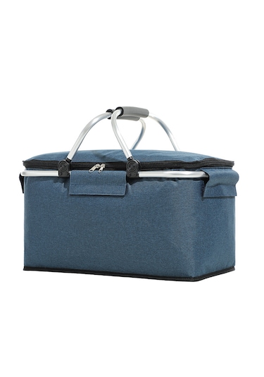 Büyük Kapasiteli Katlanabilir Yalıtımlı Piknik Çantası-lacivert Lacivert