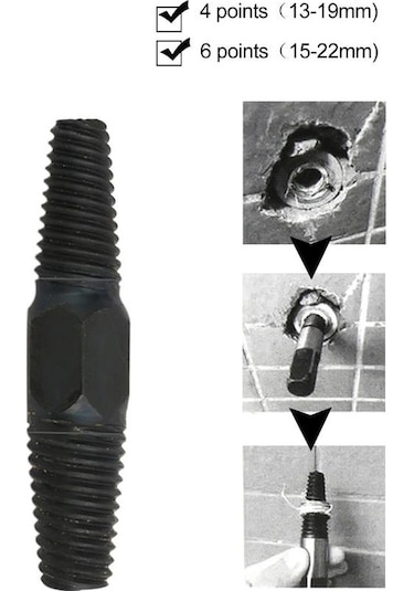 Hasarlı Musluk Boru Vana Kılavuz Seti 2 li Kırık Musluk Çıkarma