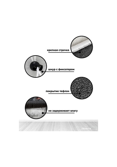 Ranelona Ürün: Teflon Örtücü - Ütü Masası Açıklama: Çok Amaçlı Teflon Ütü Masası Örtüsü Malzeme: Teflon Kullanım Siyah