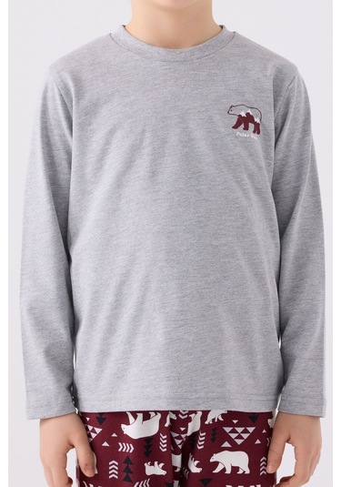 Arnetta Erkek Çocuk Gri Pijama Takımı 5274-45523 Gri