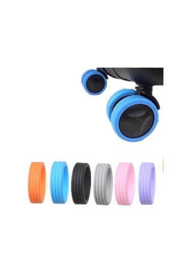 Homyl 8 Adet Bagaj Bavul Tekerlekleri Kapak Düşük Gürültü Pembe