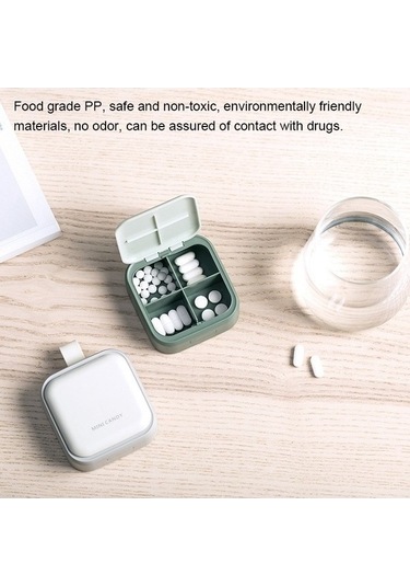 Tongxida Yeşil Taşınabilir Sones İlaç Kutusu, Küçük Saklama Paketi, Çevik Kullanım Yeşil