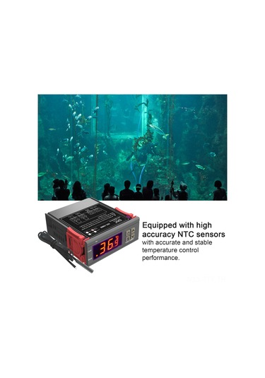 Dianziye Stc-1000 Dijital Sıcaklık Kontrol Cihazı 12v - Isıtma/soğutma Otomatik Dönüşüm, Sıcaklık Ayarı, Gecikme Ve Hata Alarmı - Akvaryum, Yumurta İnkübasyonu, Deniz Ürünleri Makinesi İçin