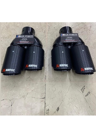 Akrapoviç Egsoz Egzoz Ucu Çiftli Sag Sol Takim 90 Mm Yerli 563402345