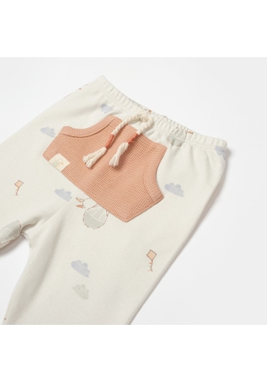 Biorganic Teach Me Patikli Pantolon Kiremit- Mint Yeşil Kiremit - Mint Yeşili