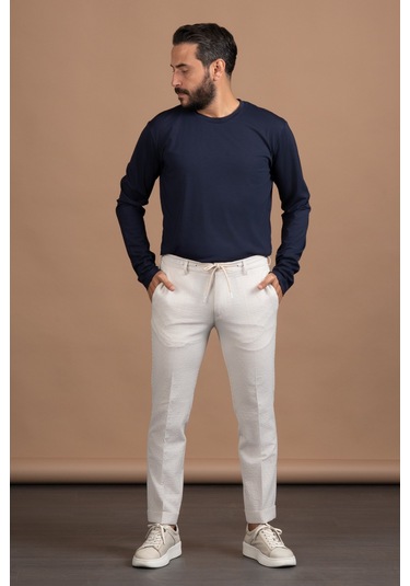 Regular Fit Bisiklet Yaka Rayon Kumaş Full Likralı Uzun Kol Sweatshirt Lacivert