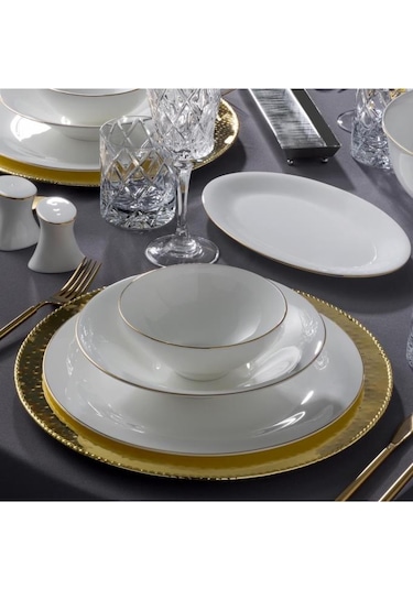 Jumbo Golda 61 Parça 12 Kişilik Yemek Takımı Outlet