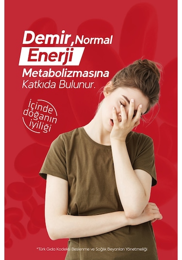 Dr. Henri Ferrocel Demir Bisglisinat Vitamin D3 ve Vitamin C 30 Kapsül