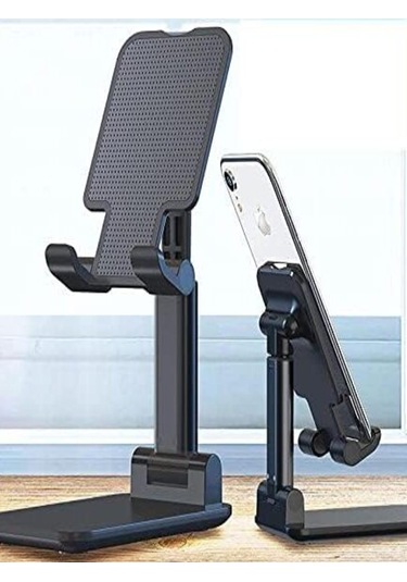 Telefon Ve Tablet Standı Yükseklik Ve Açısı Ayarlanabilir-siyahtb