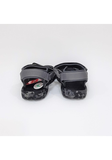 Jump 30066 Gri Cırtlı Rahat Erkek Çocuk Sandalet 001