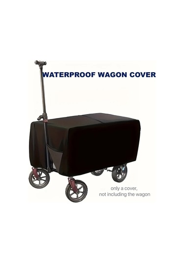 Gateesat Siyah Kamp Römorku Kılıfı - Dayanıklı Polyester Su Geçirmez Toz Geçirmez Seyahat Koruma