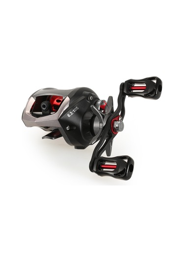 Yuntech01 Sol Elle Kullanıma Uygun 12+1 Piyade Alüminyum Alüminyum Olta Makinesi - Siyah 6.3:1 Diş Oranı