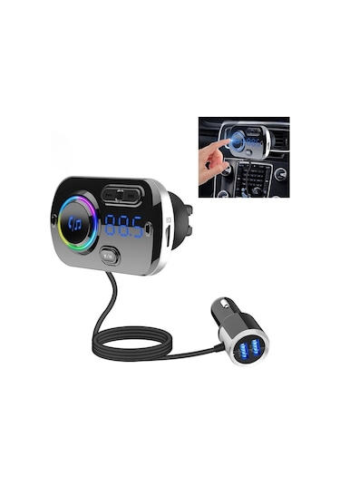 Sones Bc49bq Araç Dijital Radyo Alıcısı Bluetooth Mp3 Çalar Fm Verici Sesli Asistan Qc3.0 Hızlı Şarj Cihazı