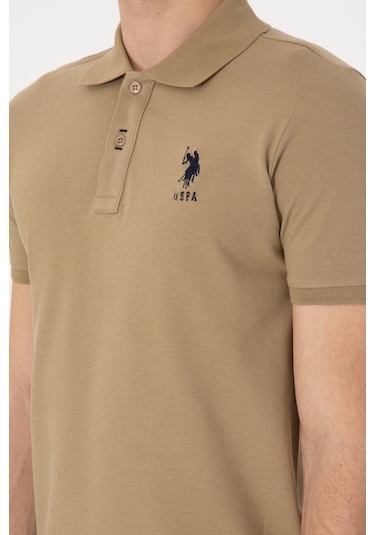 U.S. Polo Assn. Erkek Slim Fit Polo Yaka Haki Basic Tişört 50305929-VR027 U.S. Polo Assn. Erkek Slim Fit Polo Yaka Haki Basic Tişört 50305929-VR027