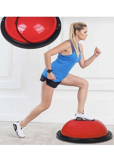 Triathlon T181 Bosu Ball Yarim Denge Topu Pilates Aleti Direnc La