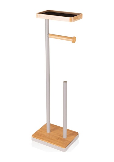 The Mia Tepsili Tuvalet Kağıdı Standı Gri Glv0758 Gri