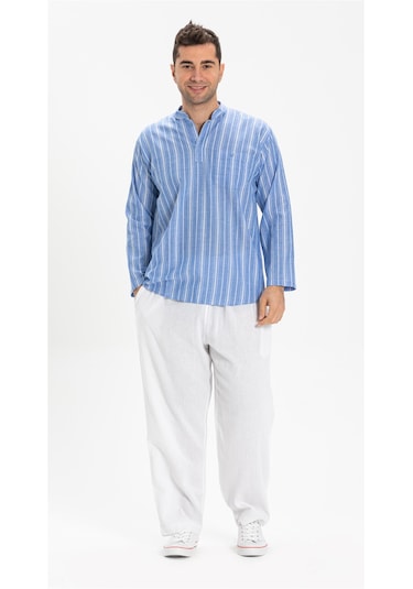 Eliş Şile Bezi Şile Bezi Unisex Şalvar Pantolon Beyaz Byz Beyaz