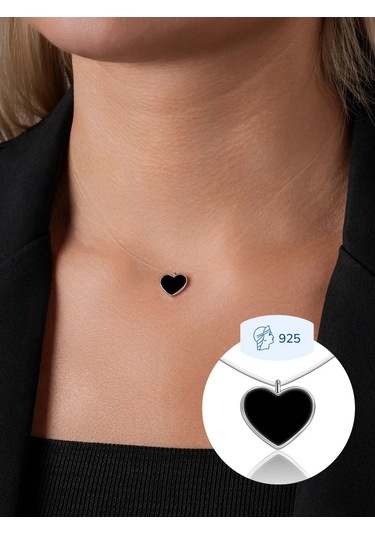 Lucente Balıkçılık İpi Kolye Kalp 925 Ayar Gümüş 327293797 Gümüş