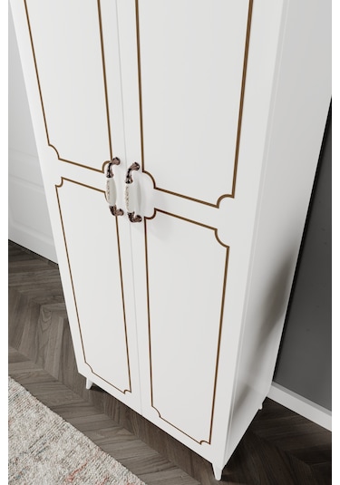 2 Kapaklı 5 Bölmeli Geniş Çok Amaçlı Ayakkabı Dolabı, Ayakkabılık Beyaz