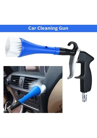 Createtech Ve Üflemeli Toz Temizleme Temizleme Nozullu, Mavi Kıl İçin Hava Geeroyoo Fırçası Döner Derece Araç 360 - Zg Mavi